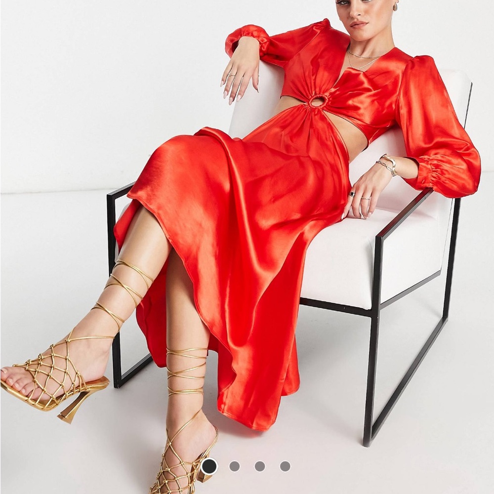 Topshop Red Dress